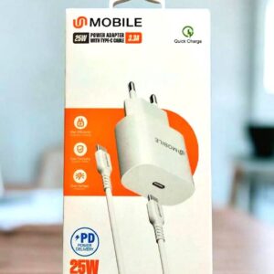 UN MOBİLE UN21 25W PD ŞARJ ADAPTÖRÜ + CTC DATA KABLO